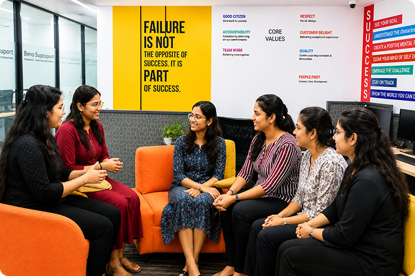 Life at Beno — team collaboration